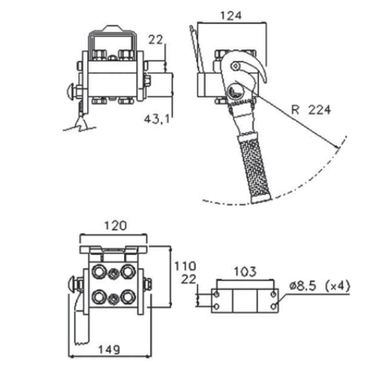 Multikuppler 2 P 404 Fixteil